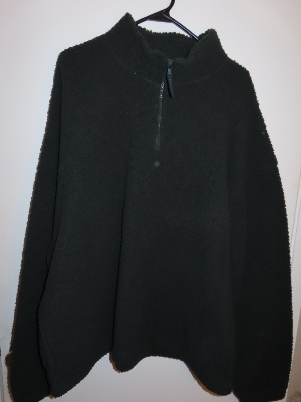 Old Navy Dark Green Zip-Up Fleece Pullover Sweater